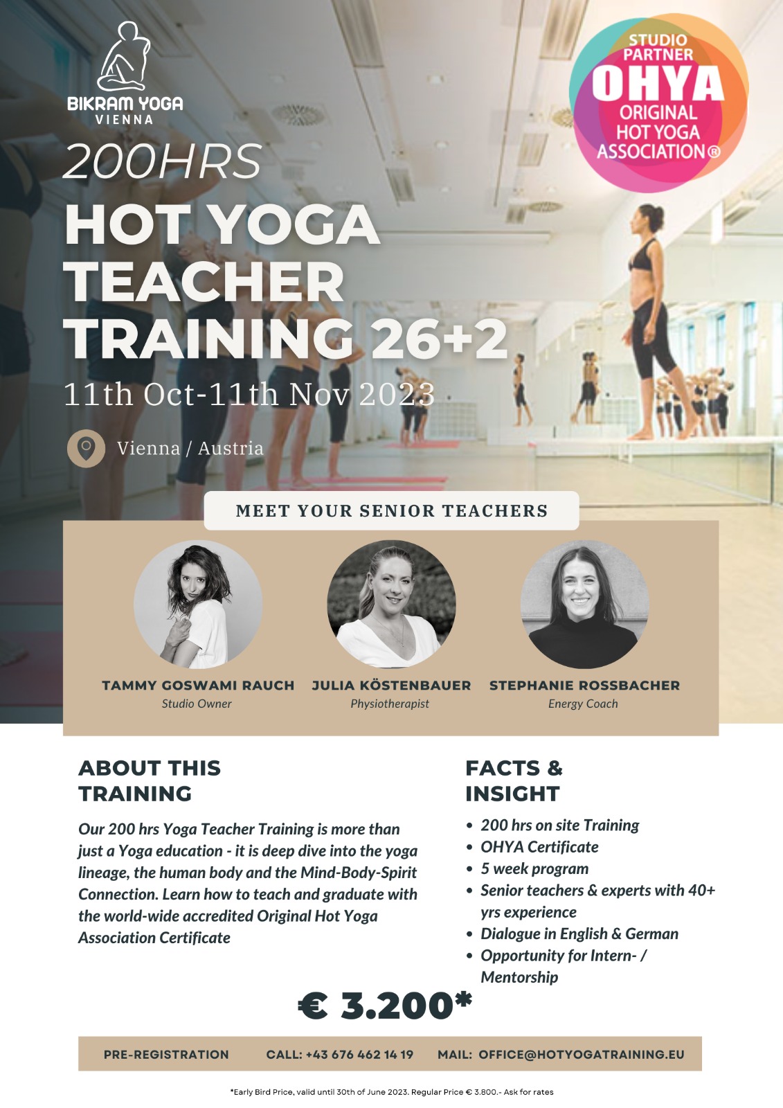 Hot Yoga Teacher Training 2023